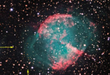 Hantelnebulosans nya stjärna