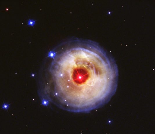Ett helt nytt slags stjärnexplosion V838 Mon. Bild: NASA/ESA