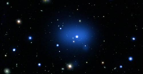 Bild: NASA/CXC/INAF/S.Andreon m fl/DSS/ESO/VLT