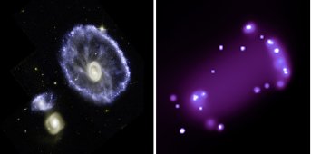 Bild: NASA/JPL/Caltech/P.Appleton et al./CXC/A.Wolter, G.Trinchieri et al.