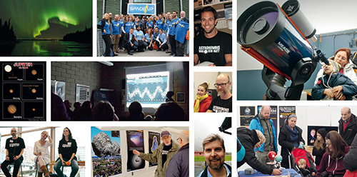 Foton: Ulf Jonsson, SpaceUp Sweden, Slottsskogsobservatoriet, ASTB, Vialundskolan, Cosmonova, Christian Vestergaard, Örebro Astronomi, R. Cumming