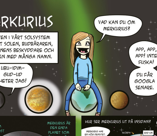 Yvette är ny serietecknare i Populär Astronomi