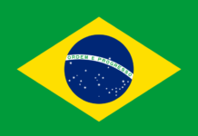 Brasiliens flagga – en karta över södra halvklotets stjärnhimmel