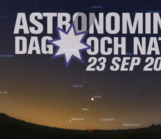 Fråga PopAst: Vad händer den 23 september 2017? Bild: Stellarium