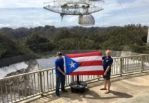 Arecibo-observatoriet i Puerto Rico blev nödhjälpscenter efter orkan