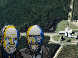 Nobelpris i fysik till LIGO och gravitationsvågorna från ”en galax långt, långt bort” Foto: LIGO-samarbetet; porträtt: © Nobel Media. Ill. N. Elmehed