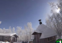 Meteor lyste upp – som solen – över Lappland den 16 november Foto: Aurora Service Station