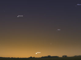 7 tips: Så ser du Venus möte med Jupiter den 13 november 2017 Bild: Stellarium