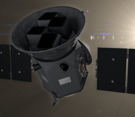 Keplers lillasyster TESS börjar leta planeter över hela himlen Bild: NASA GSFC