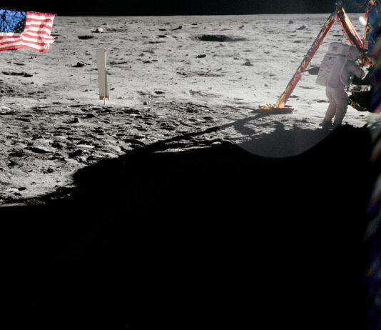 Amerikanska astronauter åter på månen inom fem år, enligt Vita Huset Bild från NASA:s Apollo 11-arkiv. Bildkälla: NASA