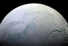 Enceladus. Bild: NASA/JPL-Caltech