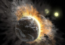 Nya bevis för kollision mellan två exoplaneter 300 ljusår bort