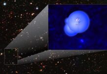 Tidig galaxtrio skingrar den kosmiska dimman
