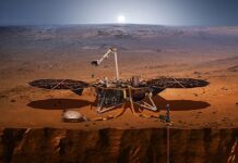 InSight känner mjuka skalv på Mars InSight (NASA/Wikimedia Commons)