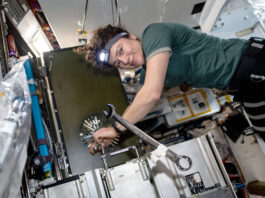 Rymd i coronatider: färre raketer men mer astronomi för hemmasittare Jessica Meir: Foto: NASA Johnson