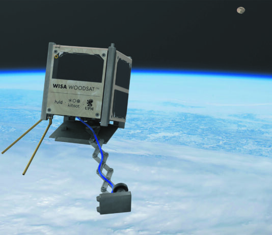 Första satelliten av trä snart i rymden WISA Woodsat satelliten