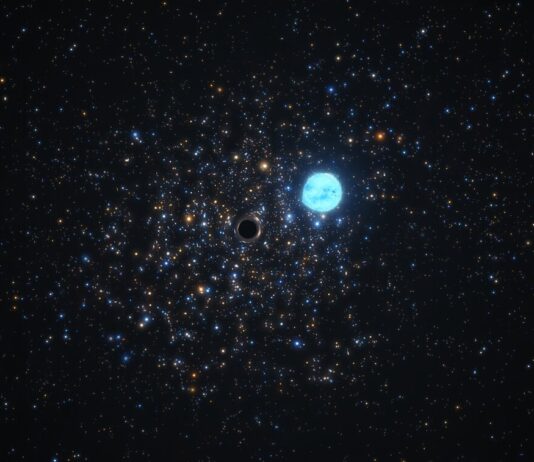 Astronomer hittar kompakt svart hål i stjärnhop utanför Vintergatan