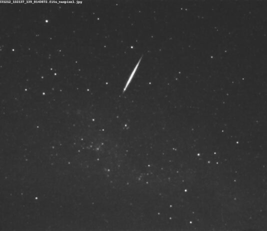 Ny meteorskur på södra stjärnhimlen