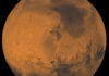 Stenplaneternas tidiga historia i årets Nordenmarkföreläsning Planeten Mars. Bild Nasa.
