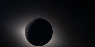 Stjärnor och planeter på bilderna från Artemis II